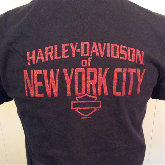 Harley-Davidson Women’s New York City V-neck Tee size small - Picture 4 of 9